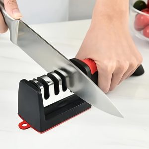 Knife Sharpener 4 Stages Professional Kitchen Sharpening Stone Tungsten Artificial Diamond Ceramic Sharpener Tool