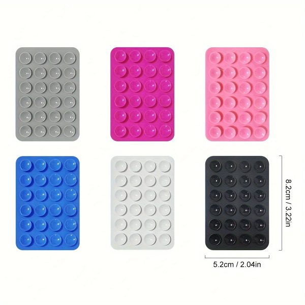 1pc Silicone Suction Cup Phone Holder, Waterproof Adhesive Mobile Mount, Multi-Functional Portable Stick-On Universal Smartphone Support for Kitchen, Bathroom, Mirror, and Yoga Room