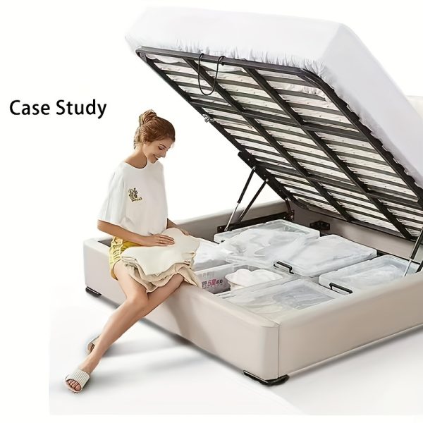 Cozy Access, Heavy-Duty Metal Support Hinges with Cushioning and Air Piston Rod for Beds and Sofas - Durable, Adjustable Lift Brackets for Under-Bed Storage Space Access, Sofa Lift Mechanism|Modern Home Decor|Air Piston Assisted