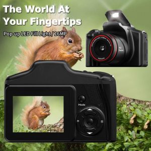 ABS Material Camera, Entry-level Digital Camera - 1080P HD Professional Universal Camera, Digital Zoom, cmos Sensor - Large Screen, Perfect Gift for Company Events, Friends Gatherings, Life Records - Ideal Choice for Photography and Videography Enthusiasts