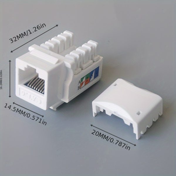 5pcs streamlined RJ45CAT.6 computer wall panel network adapter tool