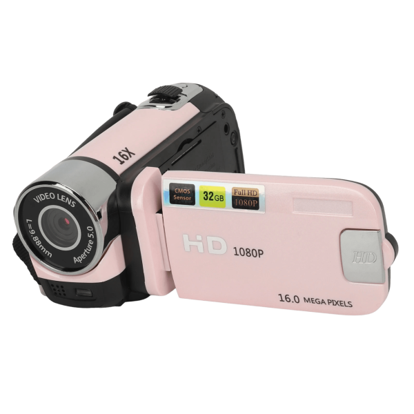 1pc Rotatable Screen Digital Camera, 1080P HD Video Recorder, Durable ABS Material, USB Charging, Rechargeable Lithium Polymer Battery, Ideal for Daily Recording, Travel, and Social Gatherings