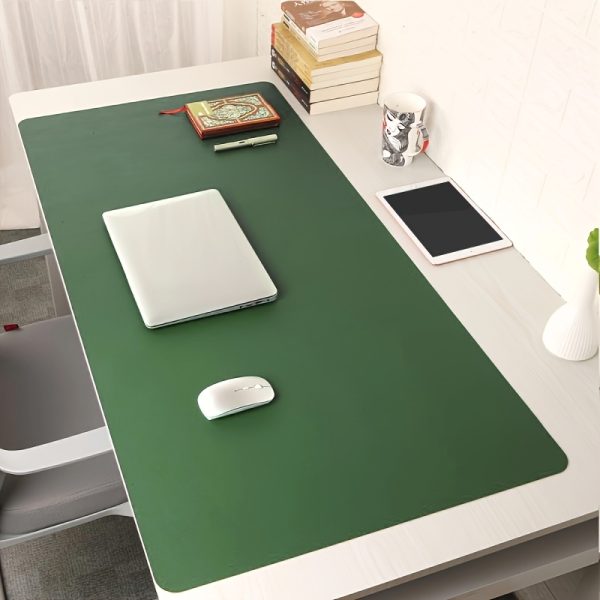 Durable Faux Leather Mouse Pad - Water-Resistant, Anti-Fouling, Multi-Functional, Non-Slip Desk Pad for Office, Laptop, and Gaming