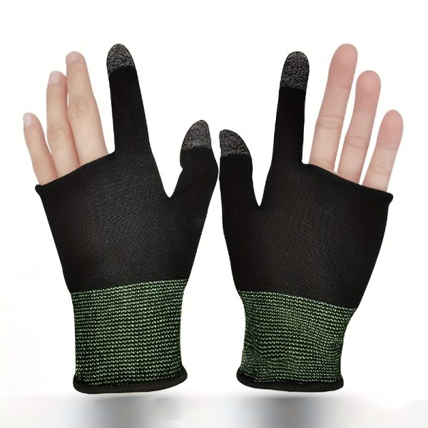 Ultra-Thin Breathable Gaming Gloves with Touch Screen Compatibility & Thumb Sleeves - Ideal for Mobile Devices & iPads, Perfect for Sweaty Hands