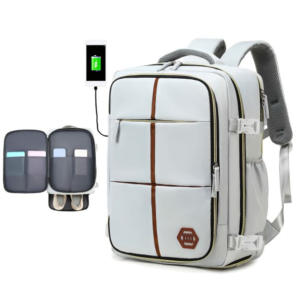 A Men's Travel Backpack, An Airline-approved Laptop Backpack With A Shoe Compartment, Suitable For Carrying A 15.6-inch Laptop As A Personal Carry-on Bag.