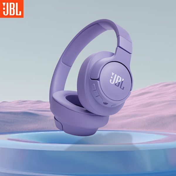 JBL TUNE 720BT Over-Ear Wireless Headphones, Sound Isolation, Volume Control, Condenser Mic, 3.5mm Jack, Non-Waterproof, Plastic, for Phone, Sports & Exercise, Long Battery Life, USB Charging, 500mAh, 2.5W-5W, Theme: Movie/TV Series/Games/Cartoons, Adult - No Charger Included
