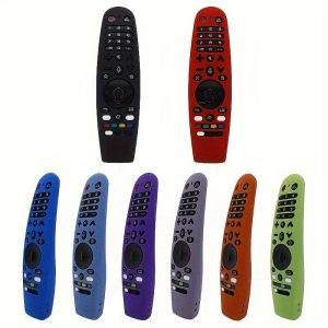 Multi-Color Silicone Remote Control Case for LG AN-MR600, MR650A, MR18BA, MR19BA, AKB75855501, MR20GA, HR600, HR650A, G3900, G3900A - Durable, Dustproof Protection with Enhanced Grip in Black, Red, Blue, Purple, Orange, Green, Remote Control Protection|Vibrant Remote Covers|Flexible Protection