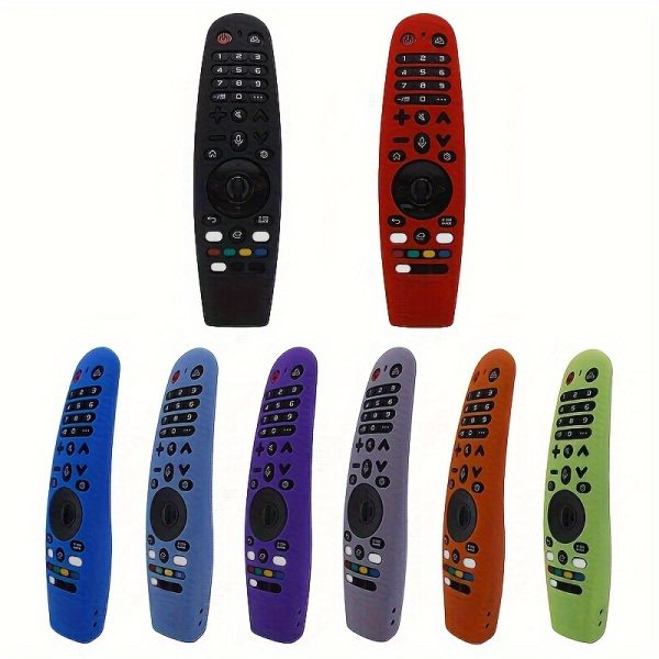 Multi-Color Silicone Remote Control Case for LG AN-MR600, MR650A, MR18BA, MR19BA, AKB75855501, MR20GA, HR600, HR650A, G3900, G3900A - Durable, Dustproof Protection with Enhanced Grip in Black, Red, Blue, Purple, Orange, Green, Remote Control Protection|Vibrant Remote Covers|Flexible Protection