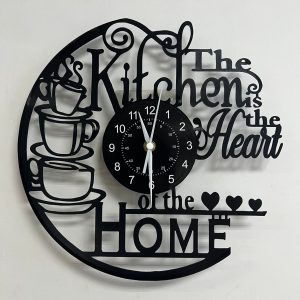 1pc Vinyl Record Wall Clock, Black Glue Record Wall Clock, Silent Clock, for Living Room Bedroom, Room Decor, Home Decor, Kitchen, Office Decor, Bar, Cafe, Coffee Shop Hanging Ornament Wall Clock