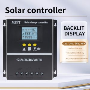 60A / 70A / 80A / 90A / 100A MPPT Solar Charge Controller, Supports 12V 24V 36V 48V LCD Display Battery Smart Controller, Dual USB Output for Phone Charging, Suitable for Lead-Acid/Lithium Batteries, Automatic Solar Charge Controller.