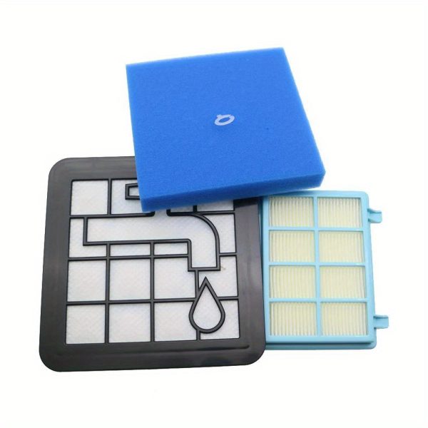 Power Pro Compact Vacuum Cleaner HEPA Filters, Compatible with FC9331/09 FC9332/09 FC8010/01 Models, Polyester Material, No Battery Required, Replacement Parts