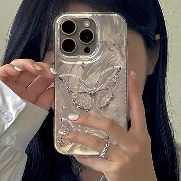 Golden Butterfly: Feather Yarn Lens Half Pack Suitable for Apple Series iPhone14pro Mobile Phone Case Apple 13 Protective Case 11/12 Advanced Skin-friendly Suitable for iPhone15plus Mobile Phone Case 14promax Apple 13 Protective Case 12 Head Suitable for Apple 14 Mobile Phone Case Protective Case 13 Soft Case 12 Apple 15promax Mobile Phone Case