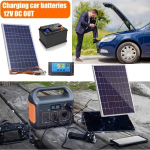 SILURIAN 15W Solar Panel Kit with 12V Monocrystalline Battery Maintainer, Charging Controller & Extension Cable - Perfect for RVs, Boats, Off-Grid Systems, Car & Yacht Batteries, Chicken Coops & Dog Houses, O-shaped Ring Terminals, Ventilation System