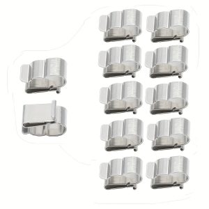 High-Quality Stainless Steel Cable Clamp for Photovoltaic Panels, Model 02, Designed to Securely Hold Solar Wires Without Electricity.