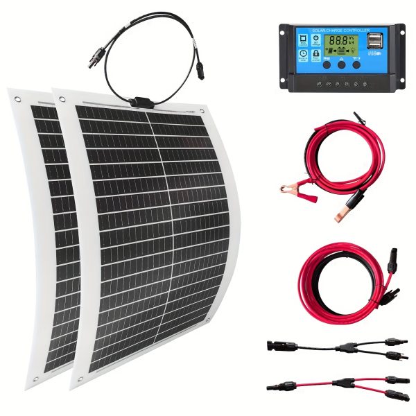 Solar Panel Kit Long Lasting Flexible Solar Panel 100W 200W Solar Monocrystalline Solar Battery for RV