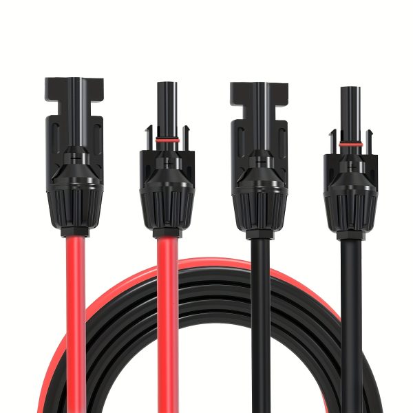 Solar Panel Extension Cable, 12AWG/10AWG 4mm²/6mm², MC-4 to XT60 Professional Solar Cable, Solar Power Adapter Plug, Photovoltaic Panel Connector, 2m/3m/5m, Conductive Metal, 110V-240V, Hard-Wired Power Supply