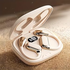 2025 New Style True Wireless on-Ear Music Headphones - Gaming Earbuds with TWS, HIFI, Dolby Bass, 9D Stereo, HD Calling for Android & iPhone, Sports Earpieces, Smart Headphones, USB Charging, Touch Control, No Noise Control, Wireless Earbuds