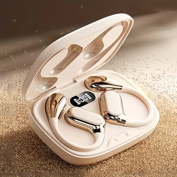 2025 New Style True Wireless on-Ear Music Headphones - Gaming Earbuds with TWS, HIFI, Dolby Bass, 9D Stereo, HD Calling for Android & iPhone, Sports Earpieces, Smart Headphones, USB Charging, Touch Control, No Noise Control, Wireless Earbuds