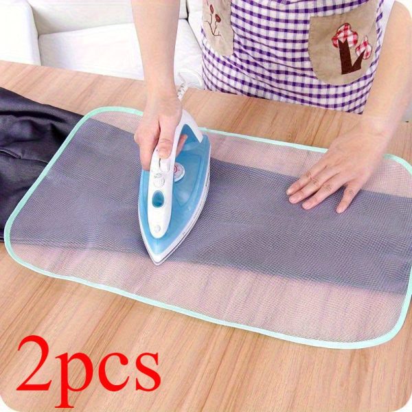 Easyglide, High-Temperature Resistant Ironing Mesh Pad - Protective Fabric for Even Heat Distribution, Zipper & Button Safety, Machine Washable
