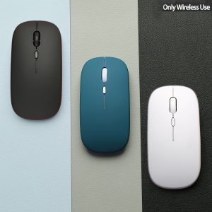 Wireless Mouse | Ergonomic Design for Gaming & Office Use | Sleek Black Plastic | Low Latency, Ambidextrous | Compatible with Windows 10 | Wireless Connectivity | Battery-Free Operation | Ideal for Laptops and Tablets, Wireless Mouse for Laptop