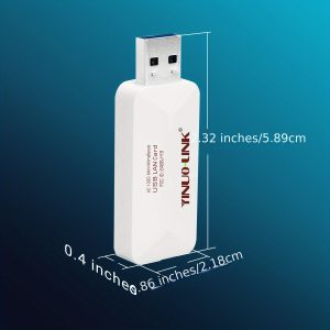 AC1300 Dual Band USB Wireless Network Adapter, HomeKit Compatible, High-Speed WiFi Receiver and Transmitter, USB 3.0, Low Voltage Operation ≤36V, 2.4GHz 400Mbps & 5GHz 867Mbps, 802.11ac