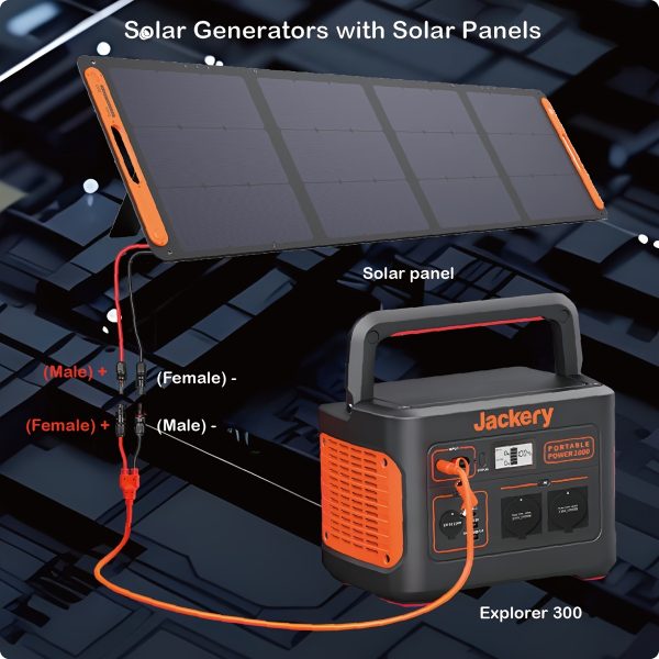 VOLTKARE 249.94cm Solar Charging Cable, DC7909 + 8020 Connector, 12AWG & 14AWG, Compatible with Jackery, GRECELL, Goal Zero Yeti, Anker Portable Power Stations, Conductive Metal, Non-Removable, Solar Panel Extension Cord