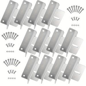 8-Pack Durable Aluminum Solar Panel Mounting Brackets - Z-Shape, Corrosion-Resistant, No Electricity Needed, for RVs, Trailers, Boats, Yachts, Wall & Off-Grid Roofs