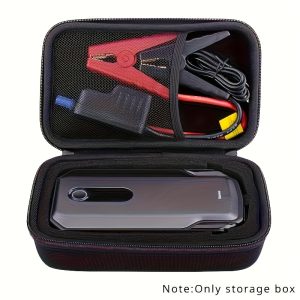 Durable EVA Hard Shell Car Jump Starter Case - Shockproof, Drop-Resistant Portable Storage Box with Compartments for Automotive Accessories, Includes Red Pliers & Cables, Vehicle Accessory Organizer|Organized Storage Solution|Shockproof Material, Car Storage