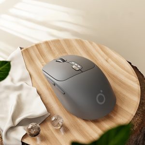 EWEADN Q5 Mini Ambidextrous Optical Wireless Mouse, Rechargeable 2.4G+BT, Silent & One-Click Return, Type-C Charging, for Office, Gaming, Home, Laptop & Desktop, Windows 10 Compatible, 500mAh Battery