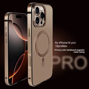 for iPhone 16 promax New Original Color Back Panel Metal Comfortable Cool Touch Solid Protection Mobile Phone Protective Case Trendy High Value Mobile Phone Shell