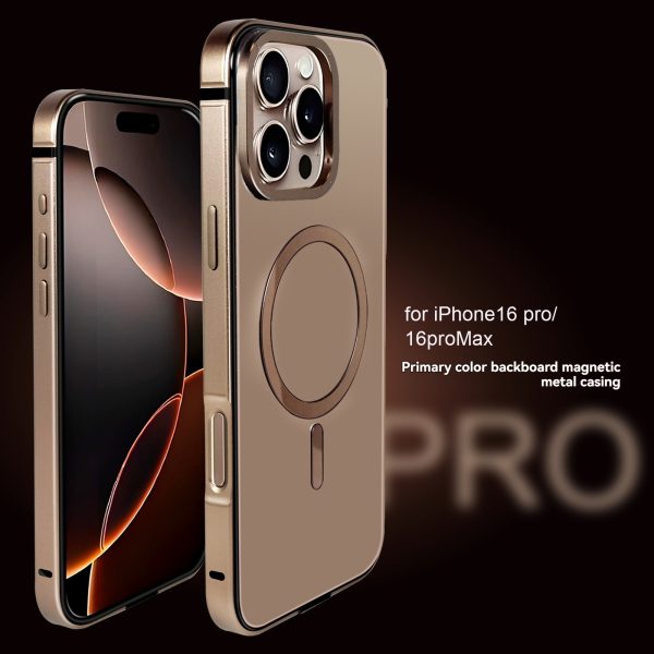 for iPhone 16 promax New Original Color Back Panel Metal Comfortable Cool Touch Solid Protection Mobile Phone Protective Case Trendy High Value Mobile Phone Shell