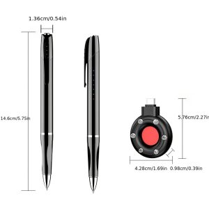 Portable Wireless Hidden Camera Detector, Type-C Charging Port, Rechargeable Lithium Battery-Polymer, ≤36V Working Voltage, with Infrared Sensor Function, for Car, Home, Hotel, Office, Privacy Protection