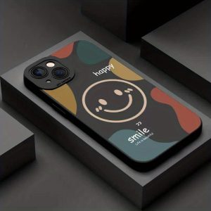 joyful Face Design Anti-Fall Soft Shell Silicone Phone Case for iphone14/13/12/11/8/7/6S/6 Pro Plus Max XSMax XS XR X SE2 SE3