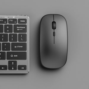 Ultra-Slim Dual-Mode Wireless Mouse - Silent, Ergonomic Design for Ambidextrous Use on Laptops, Desktops & Tablets - Available in Pink, Green, Blue, Yellow, Black