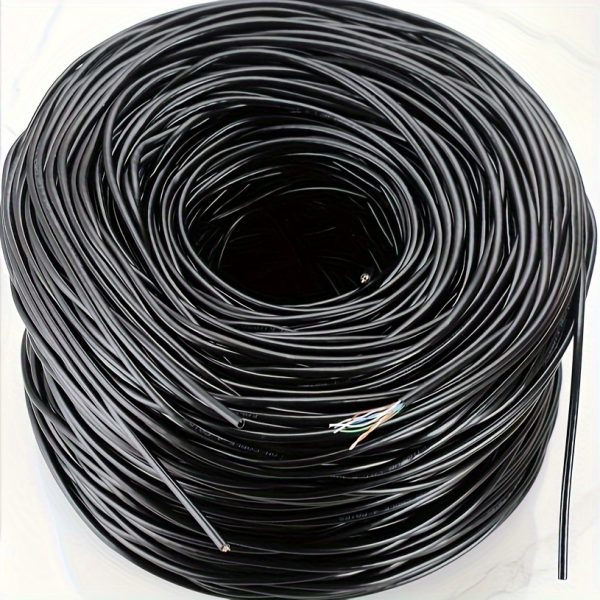 Cat 6 Ethernet Cable, 1000Mbps High-Speed Gigabit Network Cord – Durable & Flexible Round White Cable for Home and Office Use
