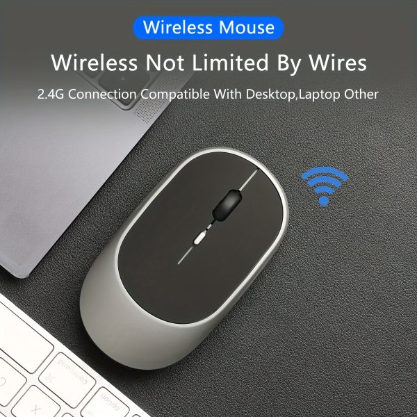 BalanceFit 2.4G Wireless Ergonomic Mouse with USB Receiver - Sleek, Comfortable Design for Left & Right Hand Use, Ideal for Desktop and Laptop Computers, Wireless Mouse for Laptop