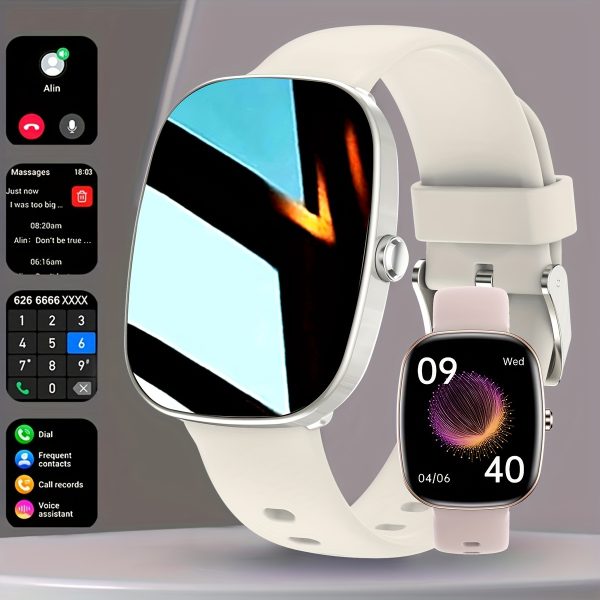 New Smart Watch 1.83 Inch Full Touch Screen, Mobile Phone Sync Information, Wireless Calls, Answer/Reject Incoming Calls,, 100+ Sports Modes, Outdoor Sports Smart Watches For Men And Women, Smart Watches For Men And Women, Compatible With IPhone And Android Phone Partners