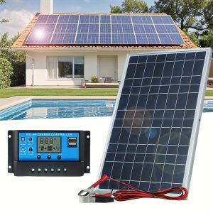 Magnetic Solar Charging Kit with Detachable Controller - Outdoor Portable Power Generator