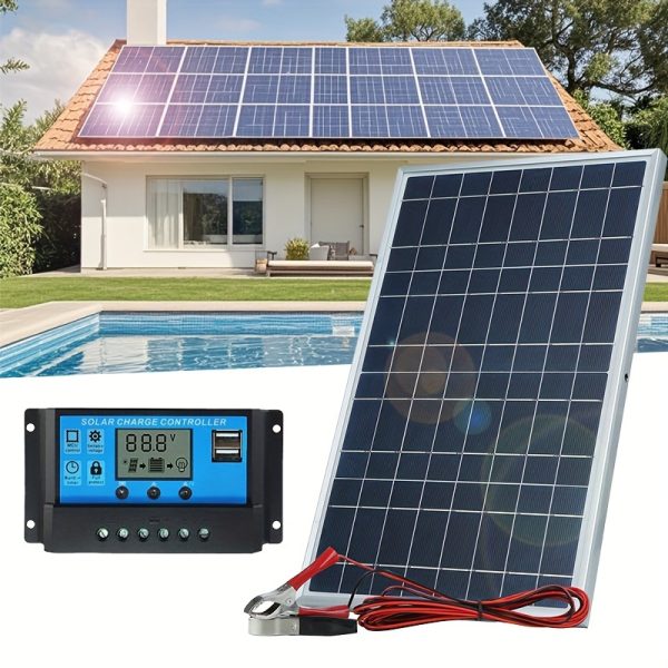 Magnetic Solar Charging Kit with Detachable Controller - Outdoor Portable Power Generator