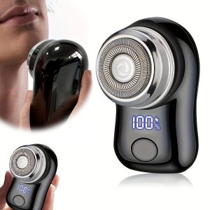 Men's Electric Shaver, USB Charging, Digital Display Function, Compact and Portable, Suitable for Business Trips, a Holiday Gift for Men