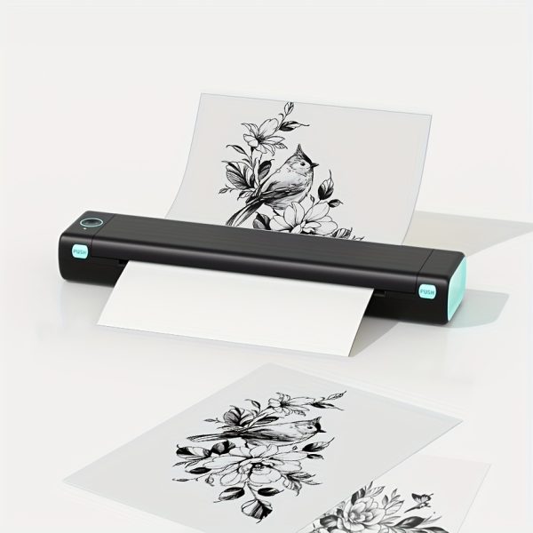 PocketMagic M08F Portable Thermal Printer, 21.59x27.94cm Print Size, Inkless Mini Printer, Compatible with Android, iOS & Laptops, with Rechargeable Lithium Polymer Battery, Wireless Connectivity, for Travel & On-the-Go Printing, Ideal for Sketches, Doodles, Line Art & Photos