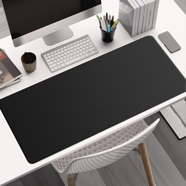 Desktop Office Mouse Pad Black Non-slip Mouse Pad Computer Pad Desktop Pad Large Mouse Pad