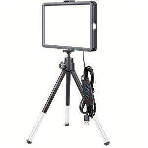 Filling LampBlack Two-section Adjustable Bracket With 6-inch Square Lamp Gift For Birthday/Easter/Boy/Girlfriends