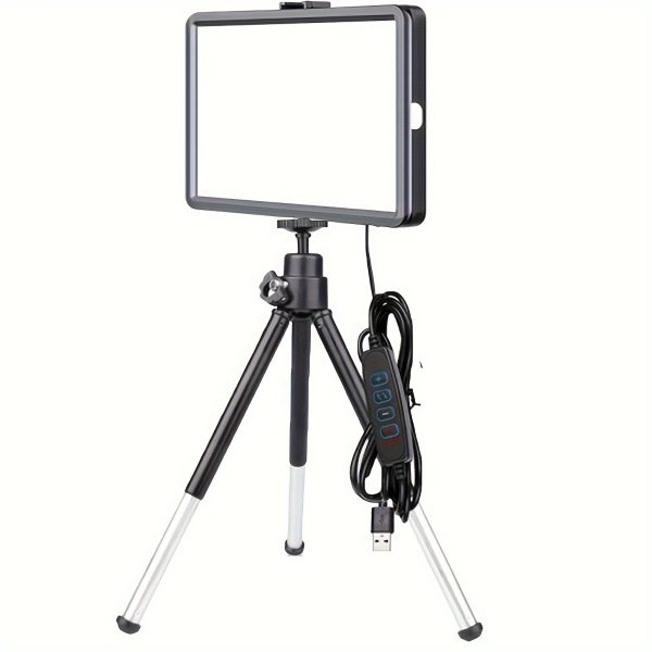 Filling LampBlack Two-section Adjustable Bracket With 6-inch Square Lamp Gift For Birthday/Easter/Boy/Girlfriends