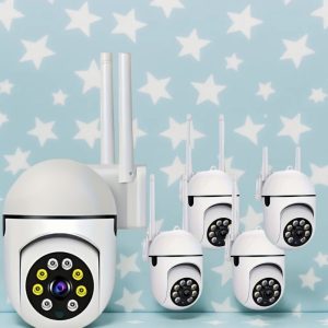 1pc Smart Security Camera, Pan/Tilt/Zoom, Color Night Vision, Two-Way Audio, Motion Detection Alerts, Weather-Resistant, USB Powered, ABS Material, Indoor Surveillance and Pet Monitoring