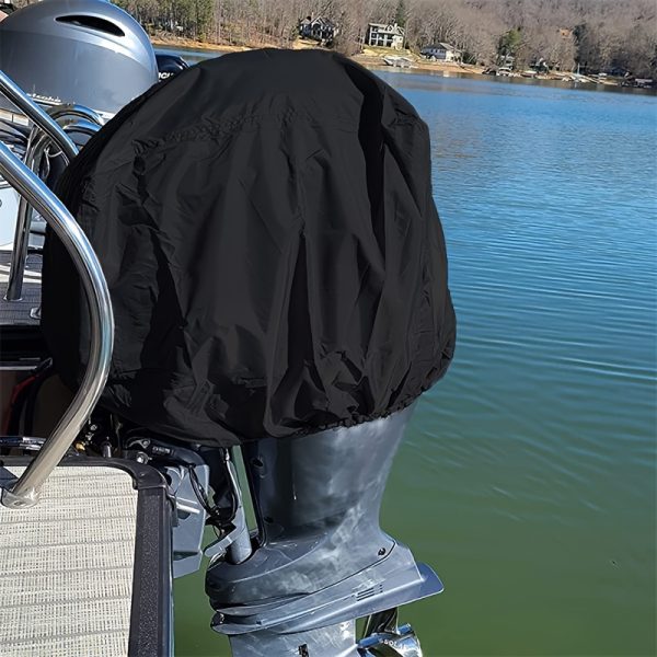 Easy-Clean Waterproof Outboard Motor Cover - Durable Polyester, Perfect for Generators & Portable Power Units, Portable Generator