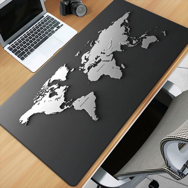 1pc XXL World Map Desk Pad, HD Printed Rubber Mousepad, Multi-Functional Keyboard Gaming Mat, Office PC Gamer Desk Mat, Ideal Gift for Family and Friends