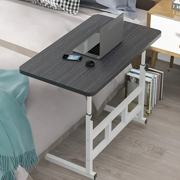 Adjustable height practical shelf, 1 multi-functional shelf table, without wheels, suitable for families, dormitories - student portable laptop holder, lazy table