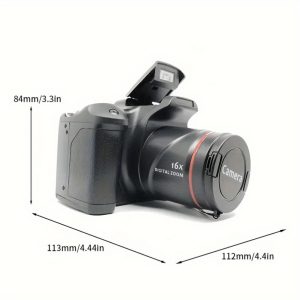 Universal Portable Camera, High Definition Digital Professional Camera, High Zoom Digital Camera, Made of ABS Material, Digital Zoom, Support Panorama, Wide Angle, with Rechargeable Lithium Battery-Polymer, USB Charging, ≤36V Operating Voltage, for Travel, Exploration, City Panorama, Large Events, Daily Life Record