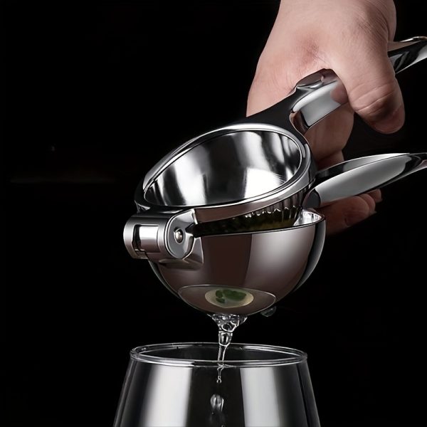 Stainless Steel Manual Citrus Juicer - Durable Lemon & Orange Squeezer with Easy-Grip Handle, Perfect for Fresh Juice at Home & Kitchen